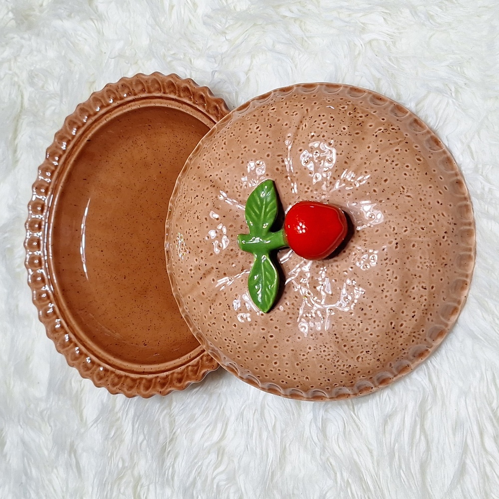 Vintage Regent Gallery Hand Made in Portugal Apple pie Plate and cover - Picture 7 of 7